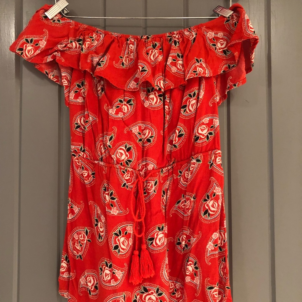 off the shoulder romper